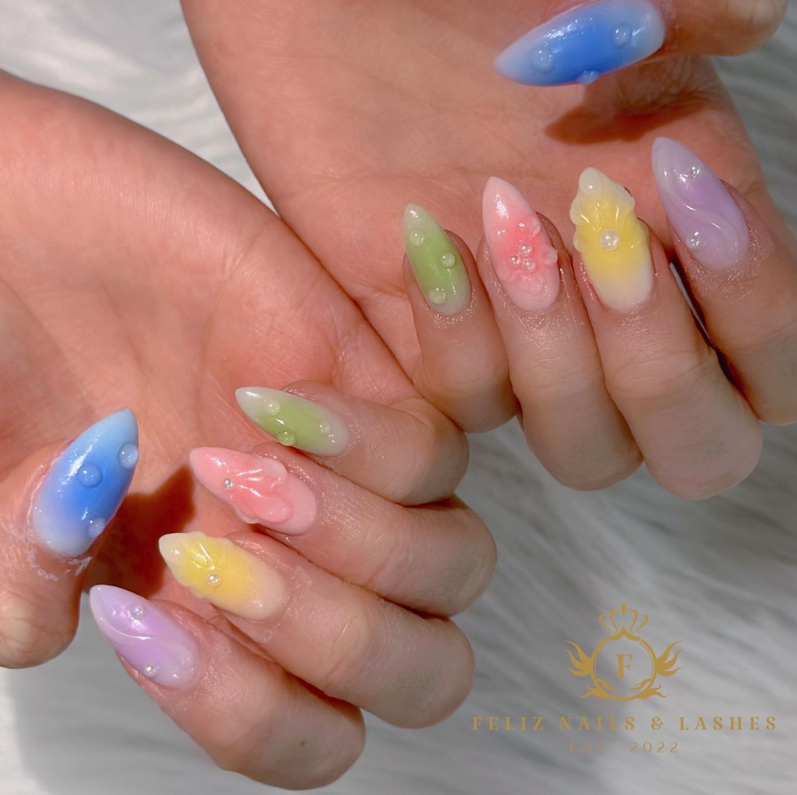Feliz Nails & Lashes nail work in Lafayette, Colorado